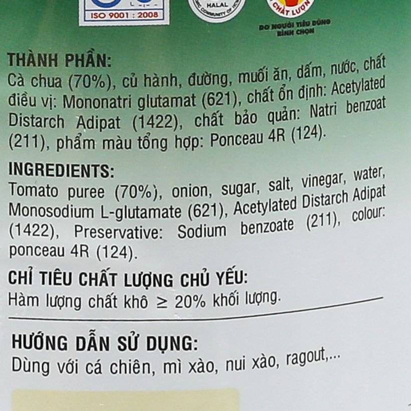 200 gói Tương cà, tương ớt Cholimex gói 10g