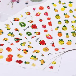 [Hàng mới về] Sticker Dán Móng Hình Trái Cây 3d