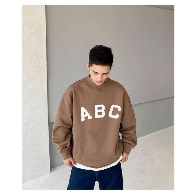 Áo nỉ cổ tròn Cotton ABC TTA