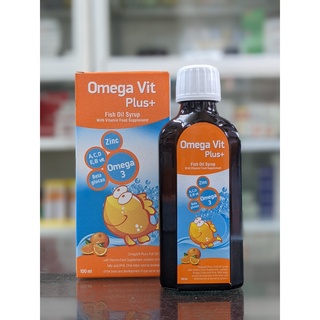 Siro omega vit plus - chai 100ml - bổ sung omega 3, vitamin và khoáng chất