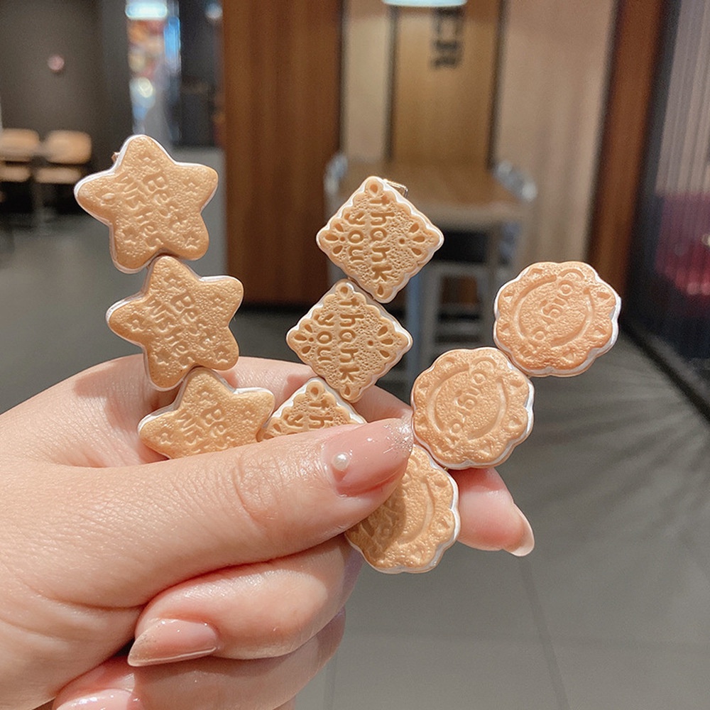 Kẹp Tóc Mỏ Vịt Hình Bánh Quy Hoạt Hình Phong Cách Hàn Quốc Cho Nữ