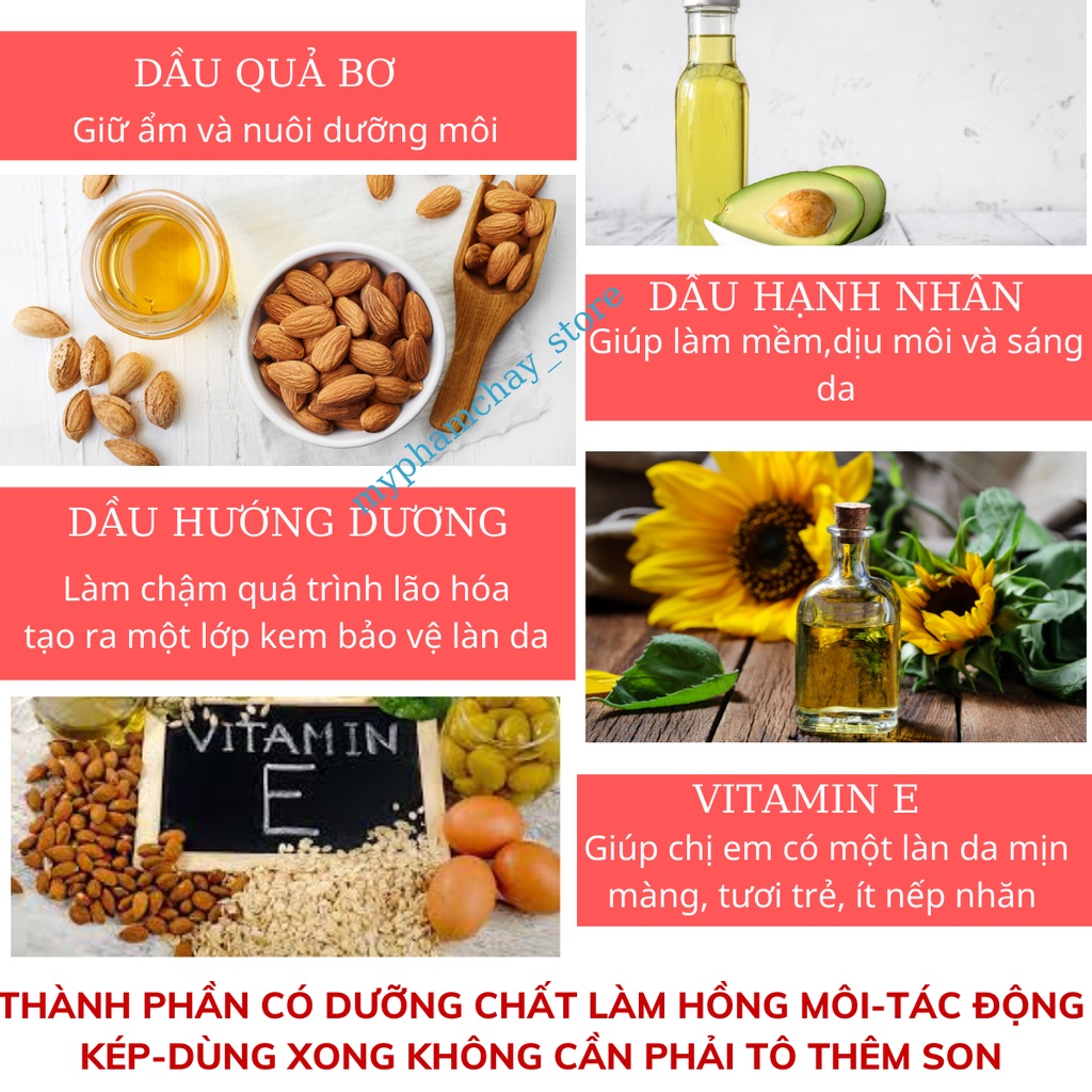 Dưỡng Môi Lipbalm Herber Quyên Lara Giúp Dưỡng Ẩm,Làm Dịu Mềm Và Hồng Môi Chống Khô Nẻ 25ml