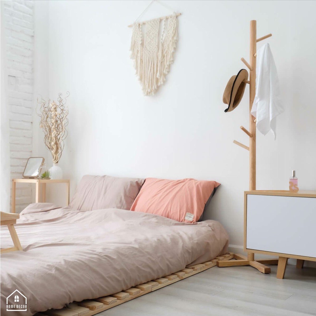 GIƯỜNG NGỦ PALLET  Gấp Gọn / Gỗ thông nhập khẩu / Decor Homestay