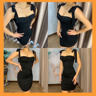 Đầm hai dây buộc body ôm dáng gợi cảm