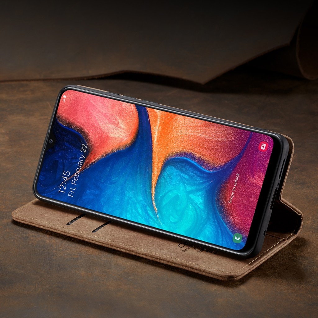 Bao da điện thoại nam châm cho Samsung Galaxy A02S A10 A10S A20 A20E A20S A30 A30S A50 A50S A70 A70S Cover Case