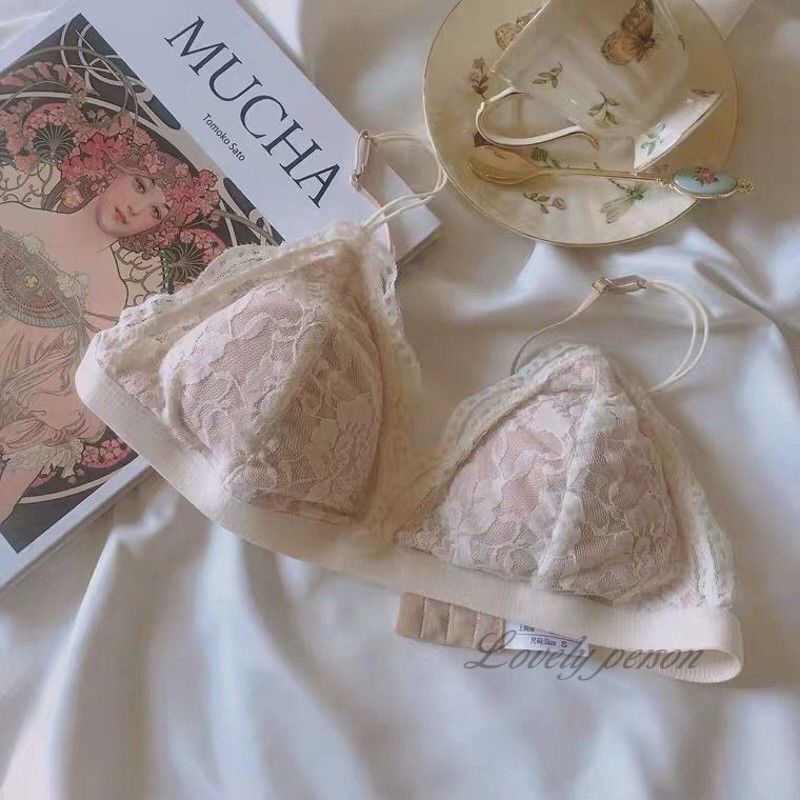 Jiashucheng Bộ Đồ Lót Phối Ren Siêu Mỏng Thiết Kế Quyến Rũ Thời Trang