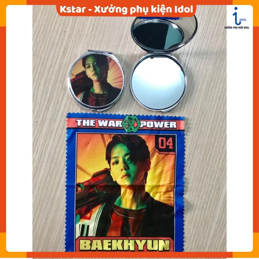 COMBO Gương + Khăn Lâu BAEKHYUN