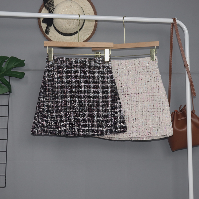 ENCOUNTER Women's Skirt Korean High Waist Thin Tweed Bag Hip | BigBuy360 - bigbuy360.vn