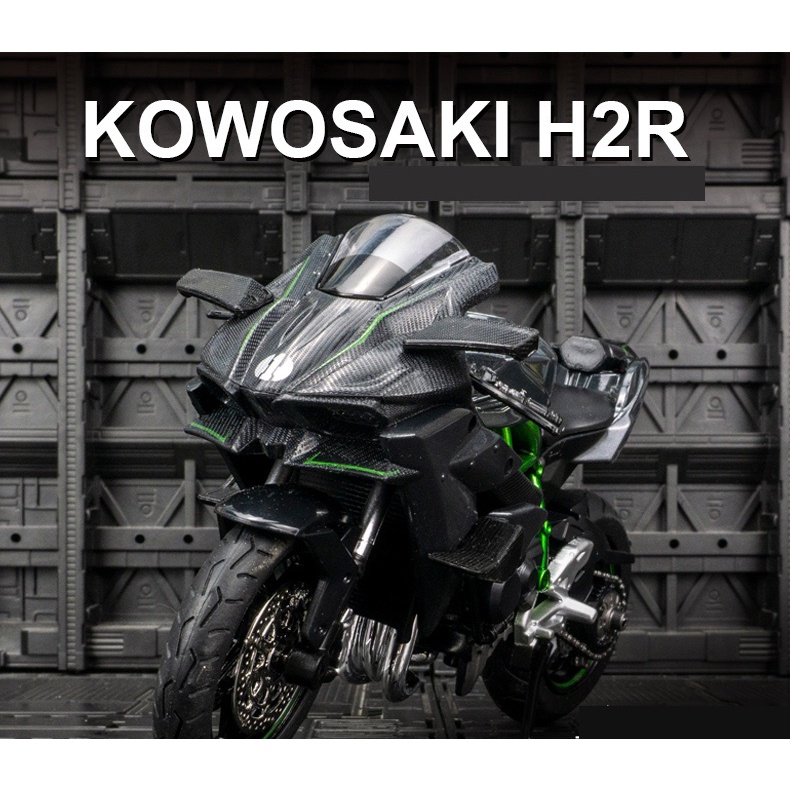 [Ảnh thật] Mô hình xe mô tô Kawasaki H2R 1/12 chính hãng rẻ nhất