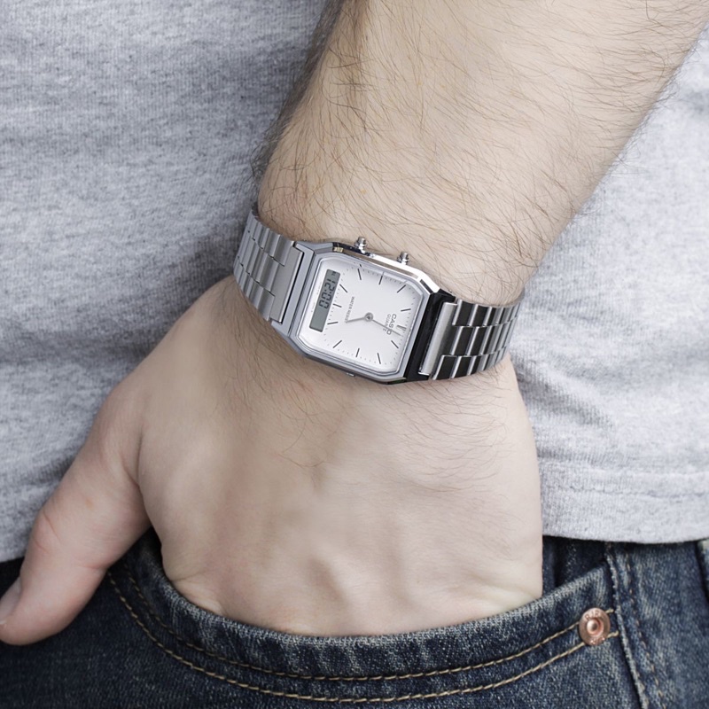 Đồng hồ nam nữ unisex AQ-230 chính hãng new fullbox