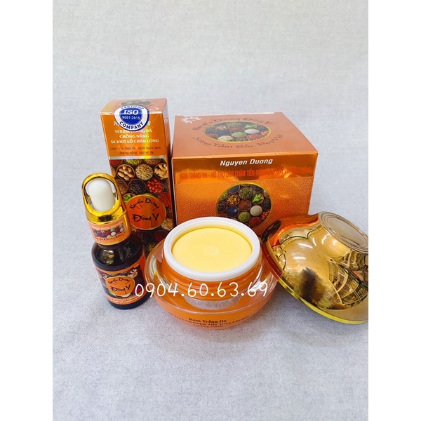Combo 2in1 Kem &amp; Serum  NGUYỄN DƯƠNG ĐÔNG Y 30g Lão Hoá - Trắng Da -Chống Nắng