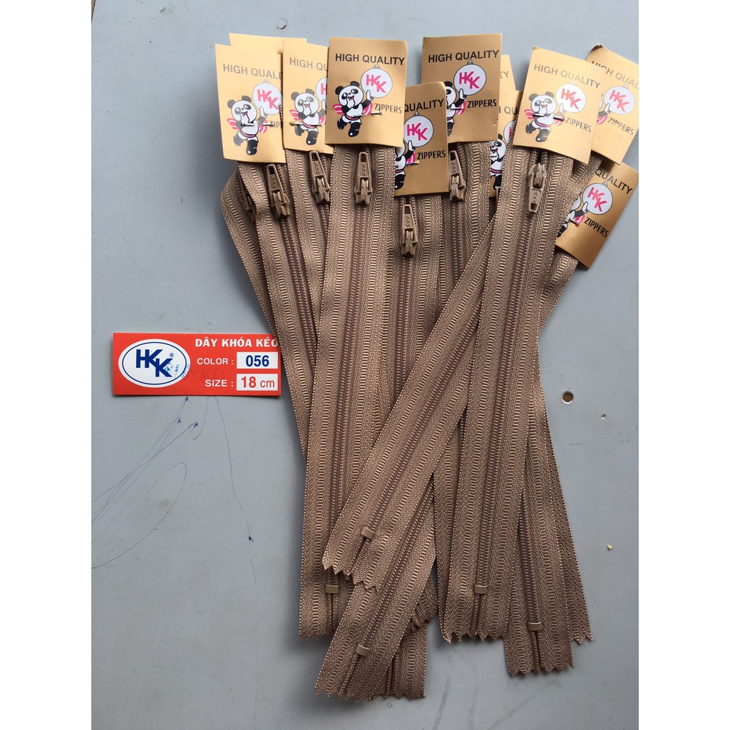 12 sợi Dây kéo khóa quần tây HKK dài 18CM sử dụng làm dây kéo khóa cho quần tây ...