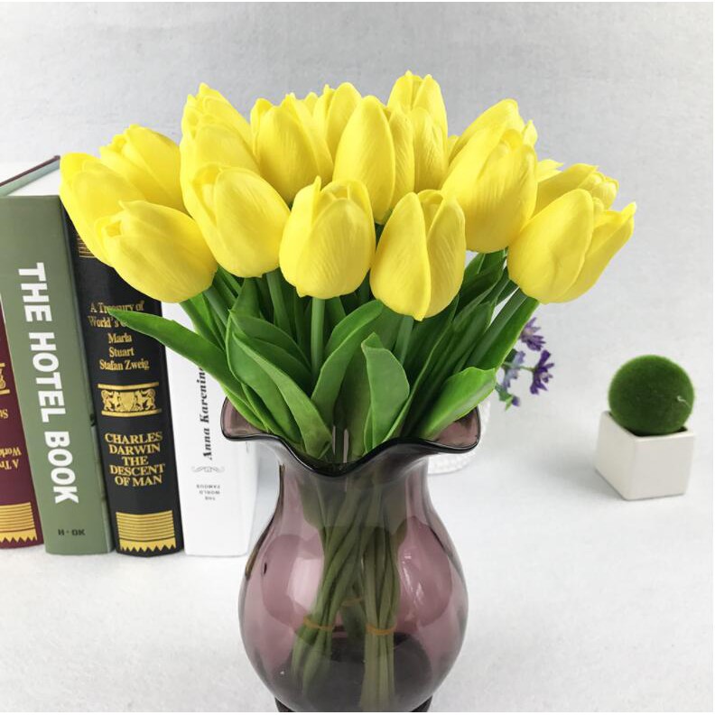 Hoa Tulip Nhân Tạo Dùng Cho Trang Trí 34CM