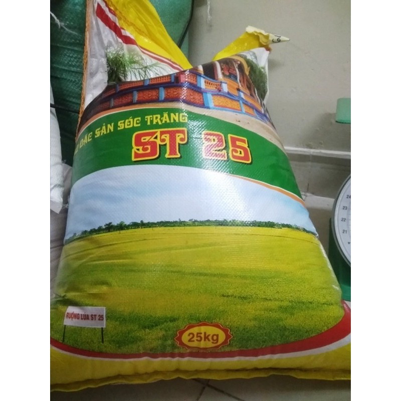 Gạo đặc sản sóc trăng ST25 bao 25kg