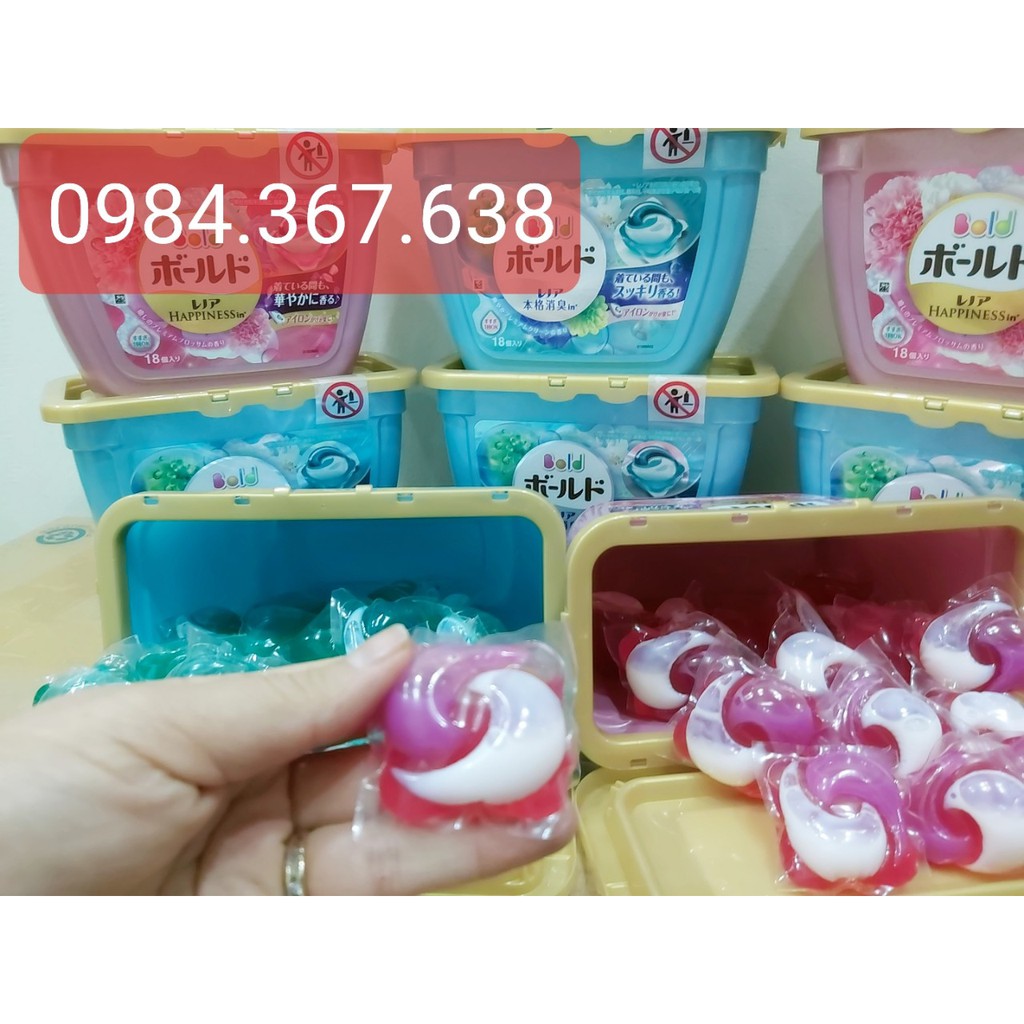 Viên Giặt GelBall 3D Nhật (18 Viên)