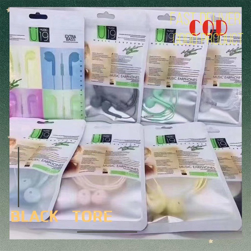 ⭐Hàng Có Sẵn⭐ Tai Nghe Nhét Tai Chơi Game Có Dây 3.5mm U19 Dành Cho Điện Thoại Di Động