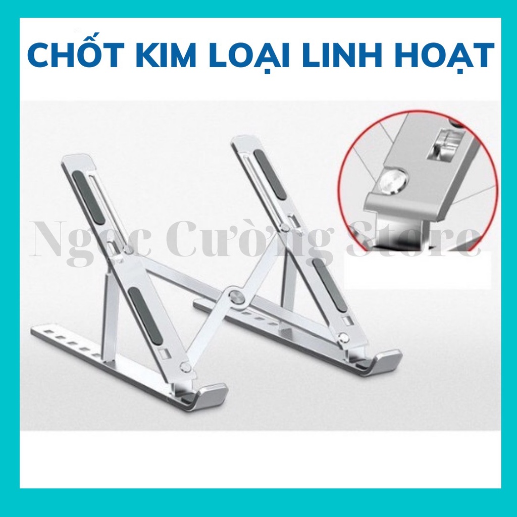 Giá đỡ laptop, macbook, ipad N3 bằng NHÔM CAO CẤP, kệ đỡ máy tính tản nhiệt, gấp gọn, chịu lực siêu tốt