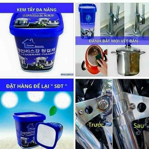 Bột Tẩy Rửa Đa Năng Tẩy Sạch Nhọ Nồi