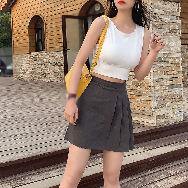 Áo Lót Thể Thao Màu Trơn Có Đệm Ngực Hở Lưng Phong Cách Hàn Quốc Cho Nữ