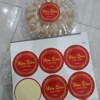 30 tem 8,5cm dán hộp hoa mai yến sào