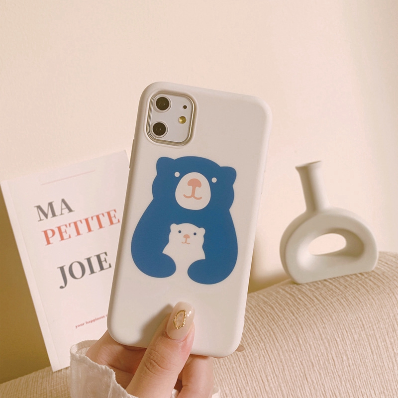 Ốp điện thoại in hình gấu dễ thương cho Iphone 5/5S/6/6plus/6S/6S plus/6/7/7plus/8/8plus/X/XS/XS Max/11 154 | BigBuy360 - bigbuy360.vn