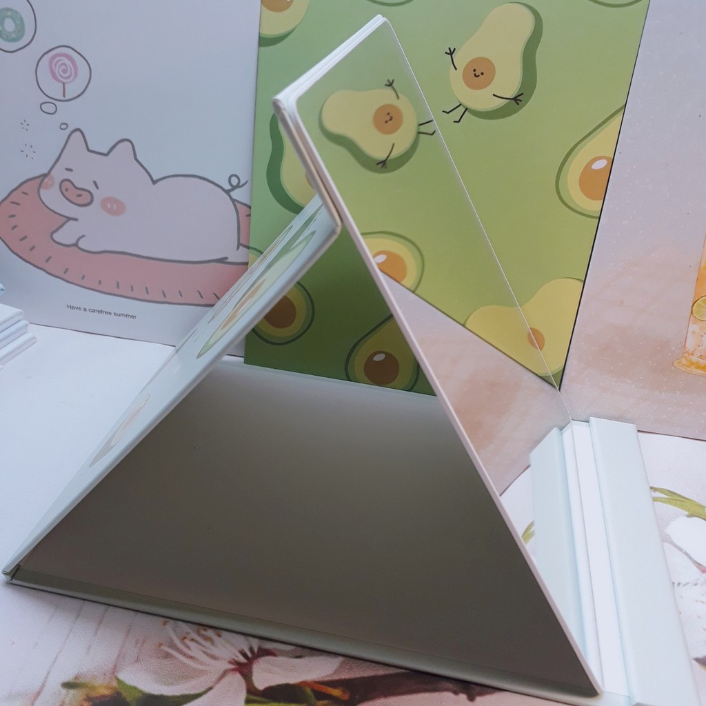 Gương giấy gấp để bàn 21cm x 14,8cm