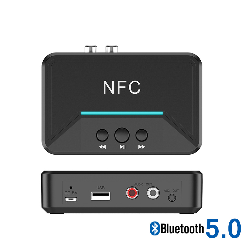 Thiết Bị Nhận Tín Hiệu Âm Thanh Bluetooth 5.0 Nfc A2Dp Jack 3.5mm Chất Lượng Cao