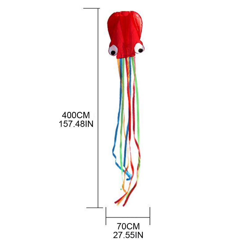 Diều Mềm Không Khung Hình Bạch Tuộc 3d Cỡ Lớn