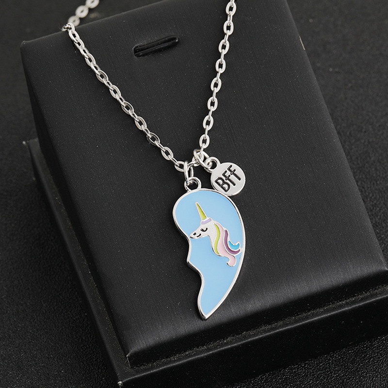 flowersqueen Vòng cổ Hợp Kim Mặt Hình Kỳ Lân Xinh Xắn Cho Nữ