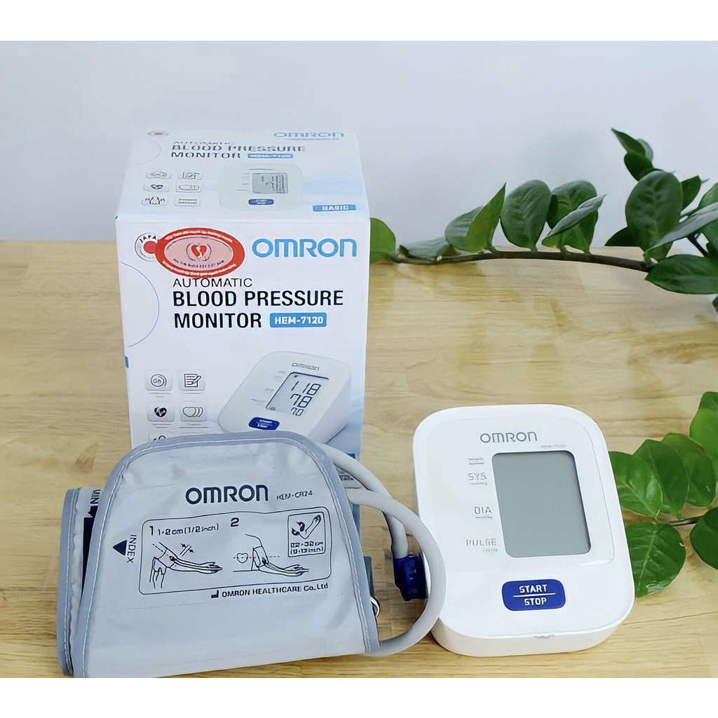 Máy đo huyết áp bắp tay tự động OMRON HEM-7120, chính hãng, bảo hành 5 năm