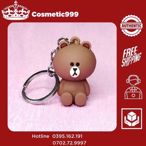 Móc khóa thiết kế cute bằng cao su cực đẹp và bền cho các nàng -cosmetic999