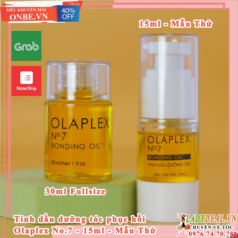 Ladydeal.vn | Mã: Myphamno7 | TINH DẦU DƯỠNG, BẢO VỆ, PHỤC HỒI VÀ TẠO KIỂU TÓC OLAPLEX No.7 BONDING OIL - Đủ Size Test