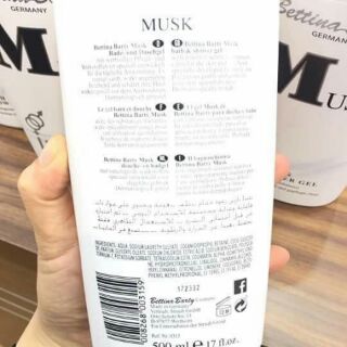 Sữa tắm nước hoa Musk đức