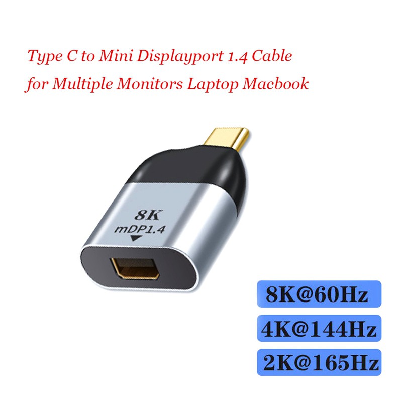 Cáp Chuyển Đổi Type-C Sang Mini Dp 3 8k 4k 60hz Mdp Cho Macbook Ipad Pro 2020