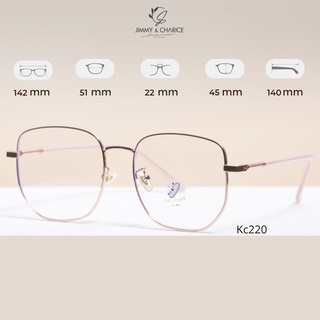 Gọng kính cận Jimmy & Charice nữ đa giác chống tia UV ( có cắt cận, loạn, viễn theo yêu cầu )