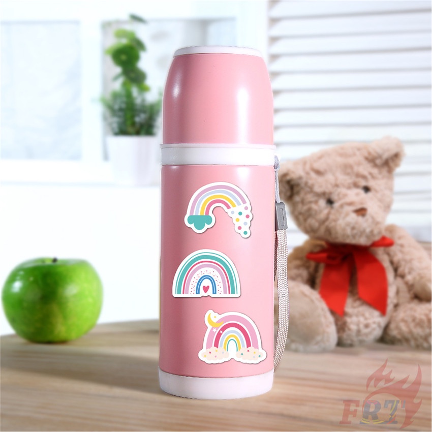 ❉ Hình Dán Mini Cầu Vồng ❉ Bộ 50 Miếng Dán Chống Thấm Nước Thời Trang