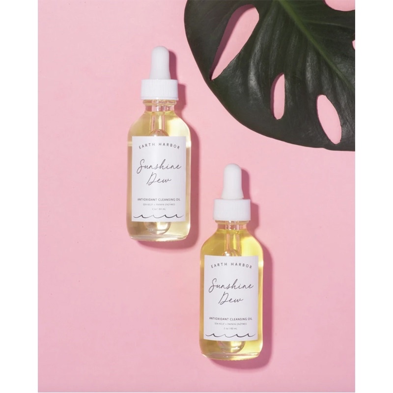 Earth Harbor dầu tẩy trang 24$ Sunshine Dew sáng da, dưỡng chống lão hóa căng mọng Boxycharm
