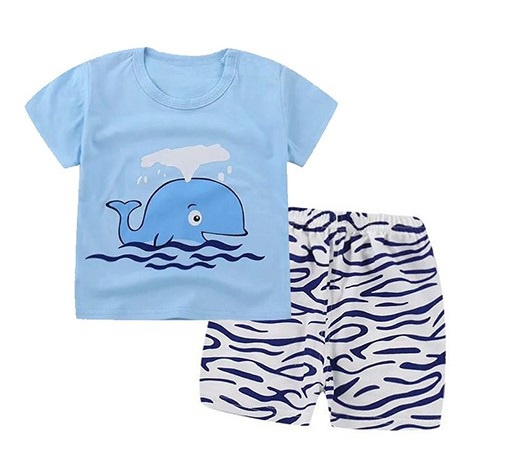 Bộ Cộc Tay Cotton Quảng Châu Cho Bé Mẫu Hè Mới 2019 TTS191 (Chọn mẫu)