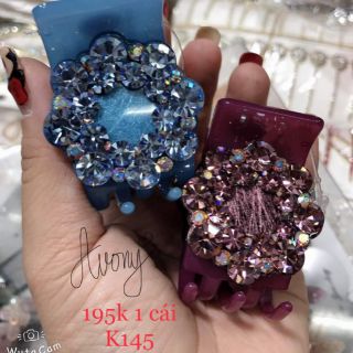 [Xịn] Kẹp tóc càng cua 5 răng đính đá cao cấp Marcely