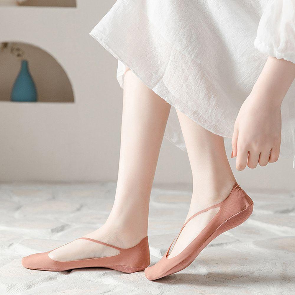 Tất Tàng Hình Chống Trượt Thoải Mái Gợi Cảm Cho Nữ|Vớ Lụa Mỏng Thiết Kế Xinh Xắn Thời Trang