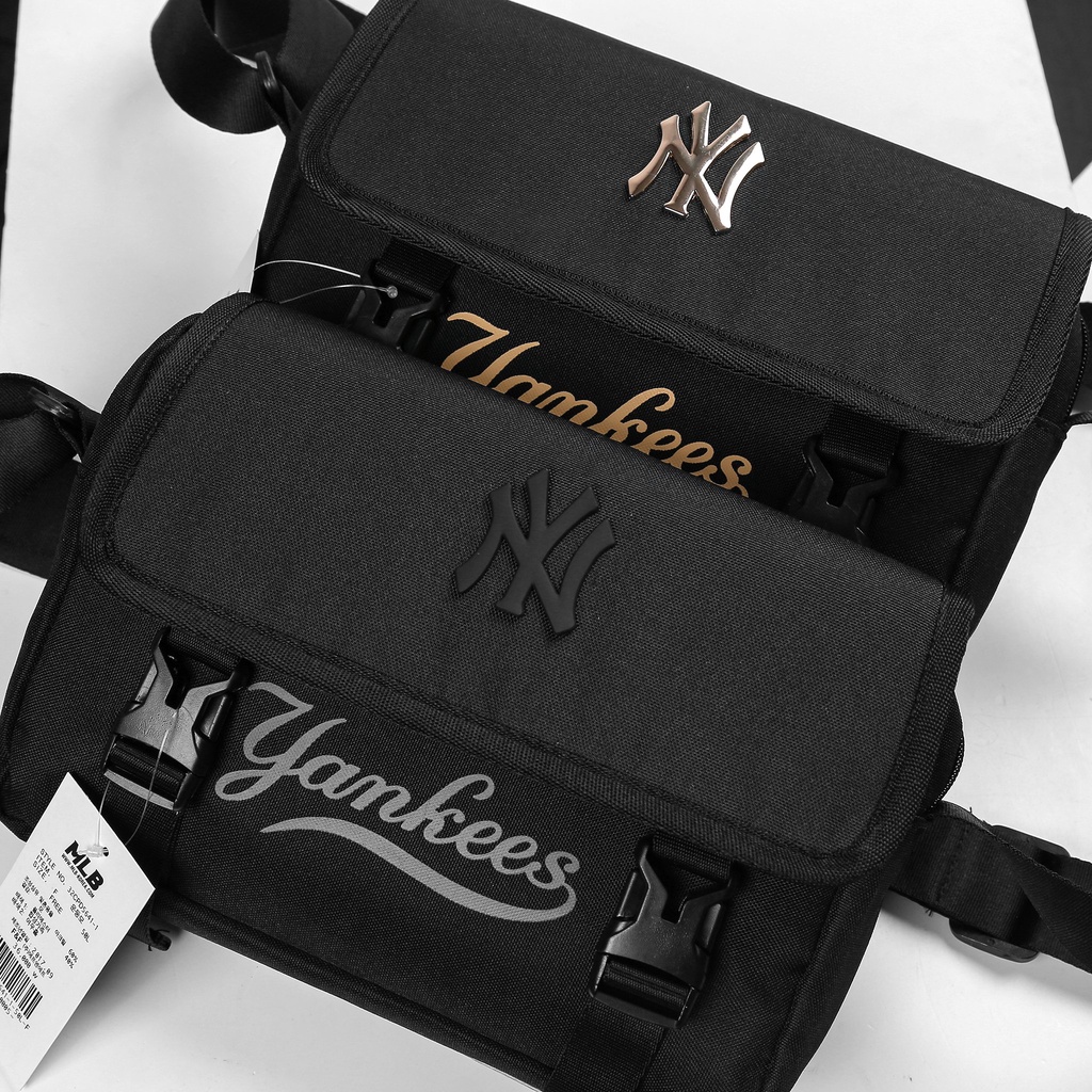 Túi đeo chéo nam nữ MLB Yankees thời trang Hàn Quốc đựng vừa ipad 10inch chống sốc