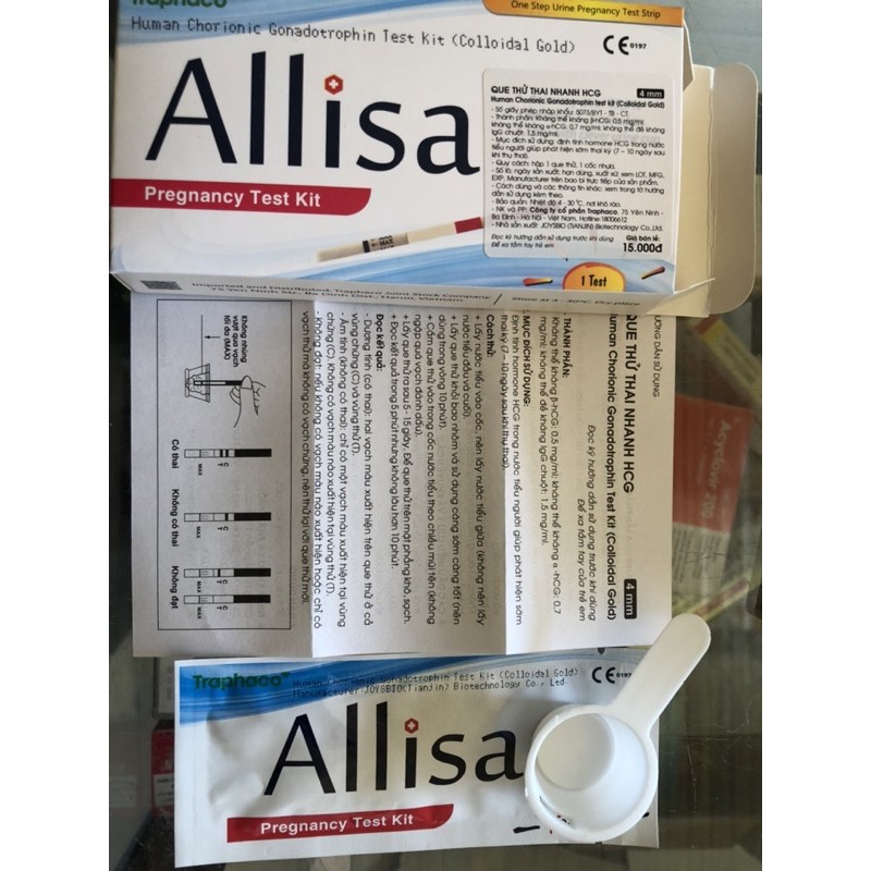 QUE THỬ THAI ALLISA TRAPHACO