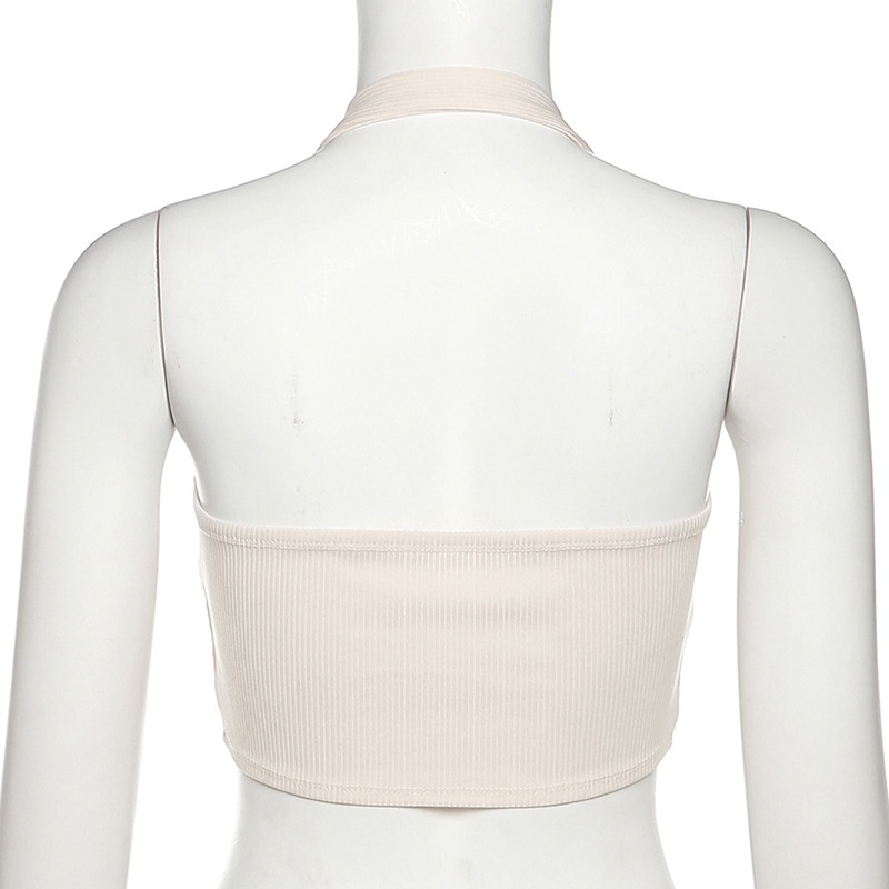 Áo Tank Top Hở Lưng Màu Trơn Thời Trang Cho Nữ