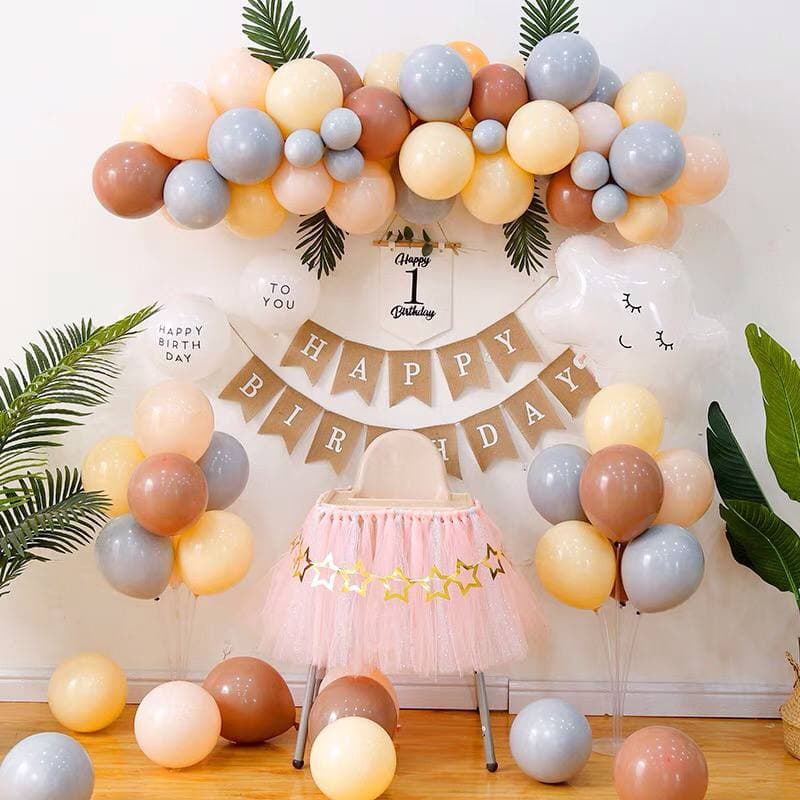 Lá Dừa Trang Trí Bóng Bay Tiệc Sinh Nhật, Trang Trí Bàn Tiệc Decor