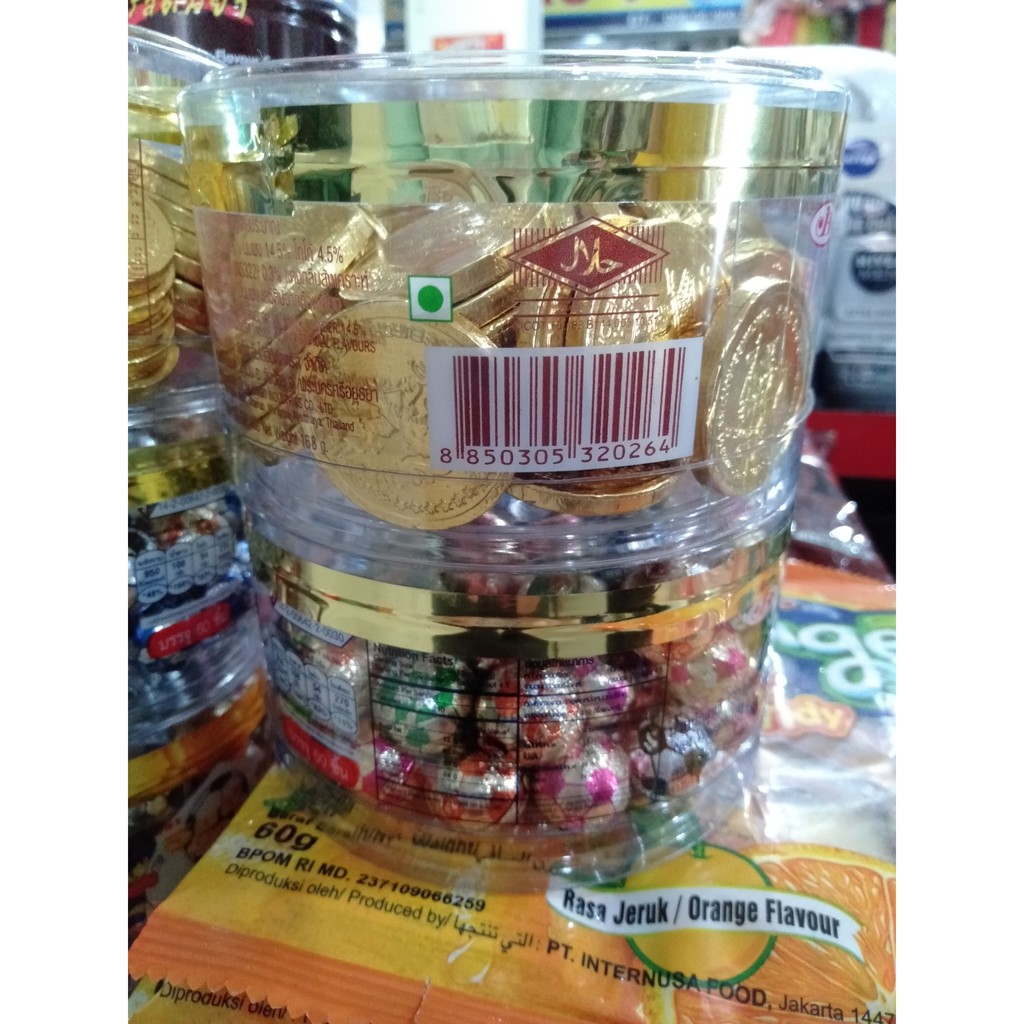 Hộp socola đồng tiền vàng Thái Lan