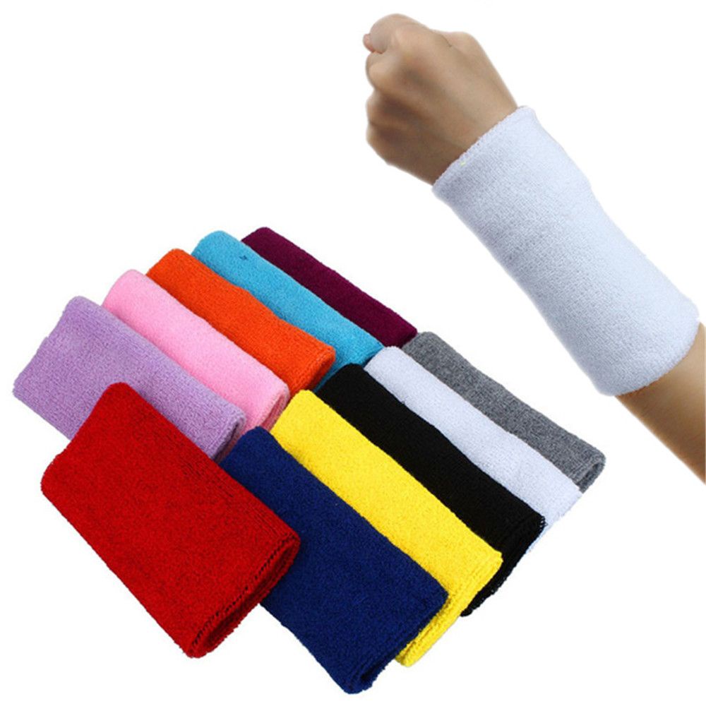 Đai quấn cổ tay thấm hút mồ hôi nhiều màu tiện dụng