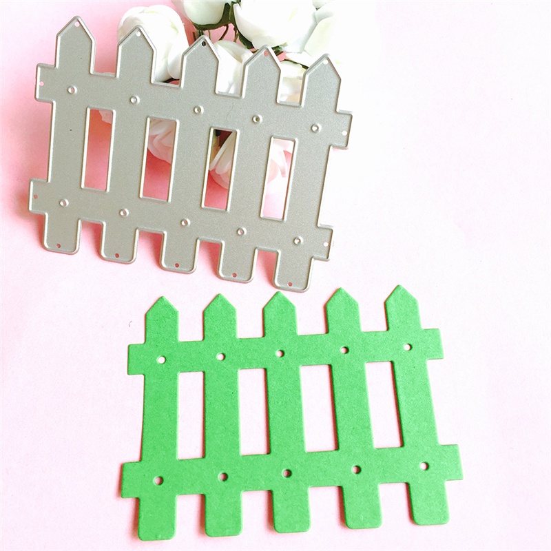 Khuôn Cắt Hình Làm Thẻ Scrapbook Hình Hàng Rào