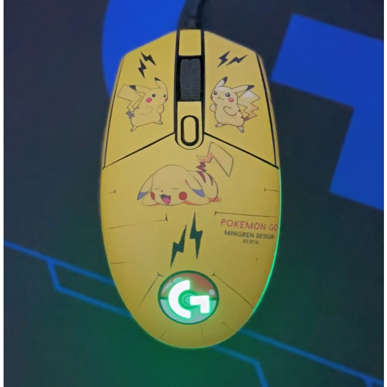 Miếng Dán EVA Chống Trầy Chống Trượt Chống Thấm Mồ Hôi Trang Trí Hình Chuột Hoạt Hình Cho Logitech G102 G304