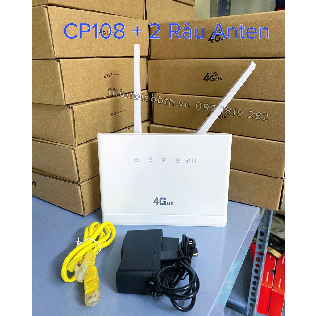 Bộ phát Wifi từ sim 3G/4G LTE 4G CPE – CP108 tốc độ 300Mbps - Hỗ Trợ 32 User