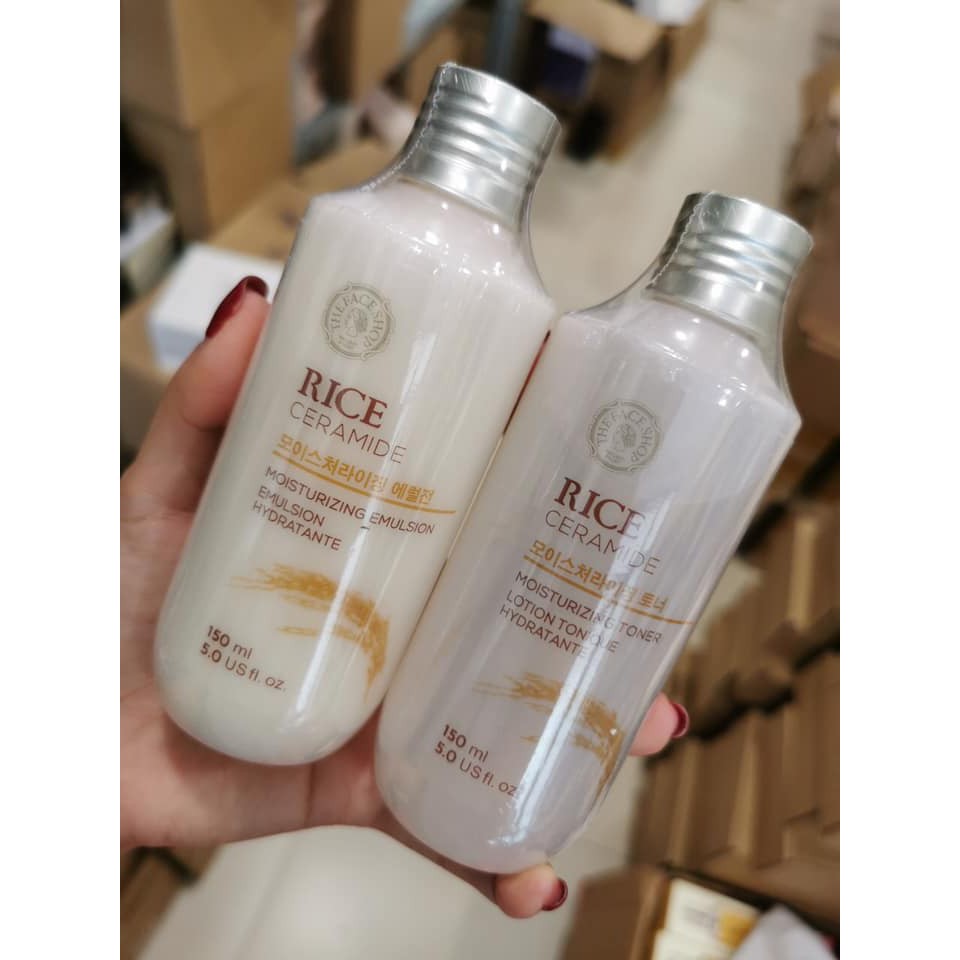 Toner Nước hoa hồng gạo The Face Shop Toner Rice Ceramide Moisture